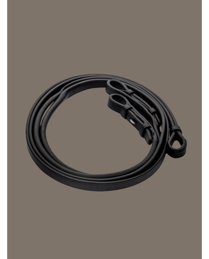 UTZON - Set de 2 paires de rênes en cuir rond