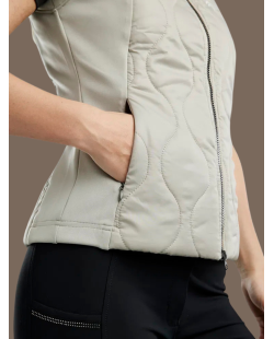 MONTAR - Veste MOMARY sans manche Silver Grey