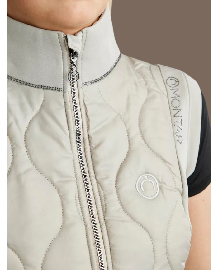 MONTAR - Veste MOMARY sans manche Silver Grey