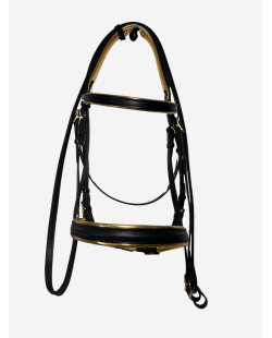 Bridon Portugais artisanal noir/or en stock