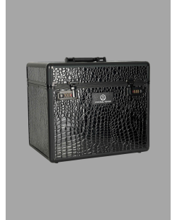 IRH - Boite de pansage Shiny Classic Noir Croco