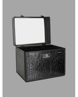 IRH - Boite de pansage Shiny Classic Noir Croco
