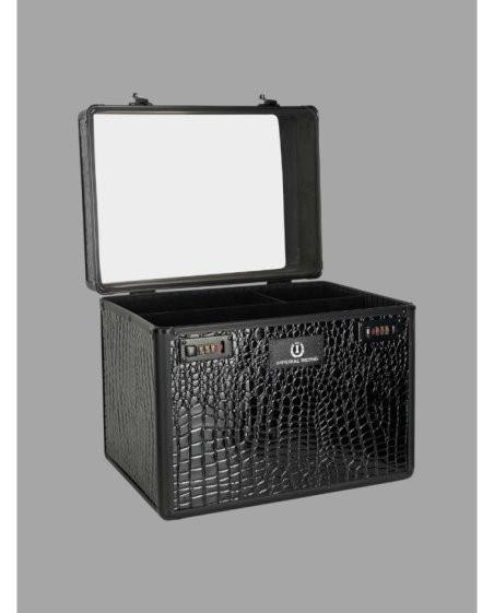 IRH - Boite de pansage Shiny Classic Noir Croco
