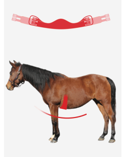 MATTES - Sangle courte demi-lune en cuir