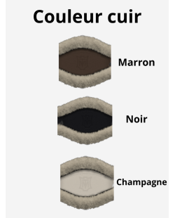 MATTES - Sangle courte demi-lune en cuir