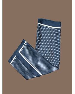 Foulard Satiné marine