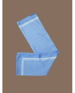 Foulard Satiné bleu
