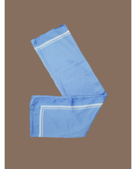 Foulard Satiné bleu
