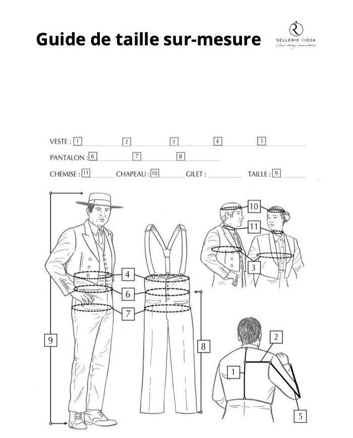 Chemise espagnole sur-mesure