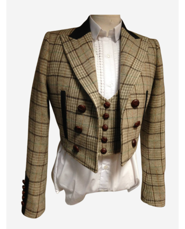 Veste Portugaise col en V sur mesure