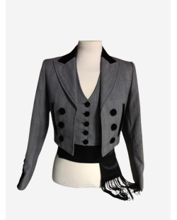 Veste Portugaise col en V sur mesure