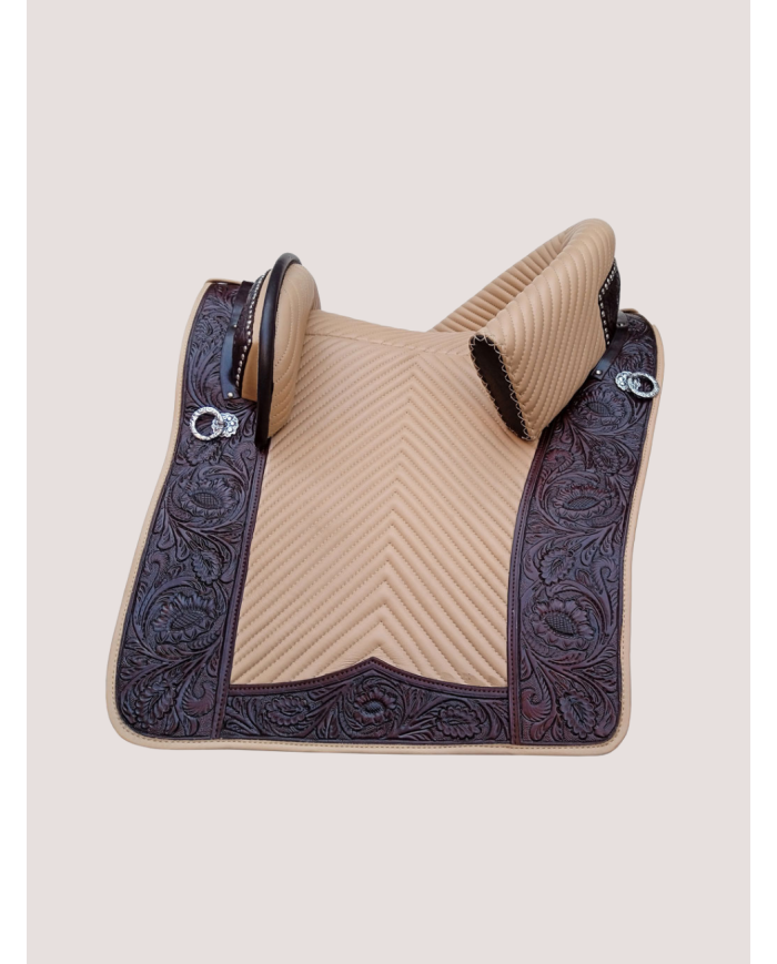 ZALDI - Selle médiévale portugaise SANS ARÇON