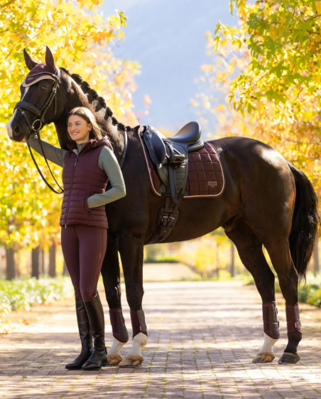 LEMIEUX - Tapis dressage sqaure Loire classic Damson
