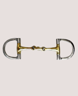 ZALDI - Mors olive double brisure canon cyprium anneaux inox