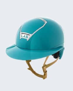 LAS HELMETS - Casque OPERA CORNICE CRYSTAL Turquoise