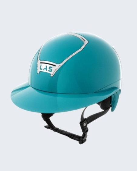 LAS HELMETS - Casque OPERA CORNICE CRYSTAL Turquoise
