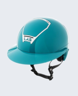 LAS HELMETS - Casque OPERA METAL Turquoise
