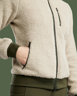 MONTAR - Veste Teddy Olive