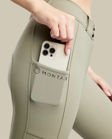 MONTAR - Megan avec poche dusty green