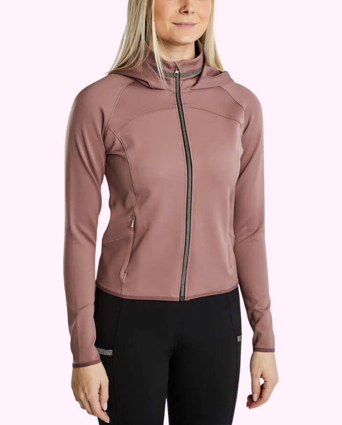 MONTAR - Veste à capuche Moagaia Dusty rose