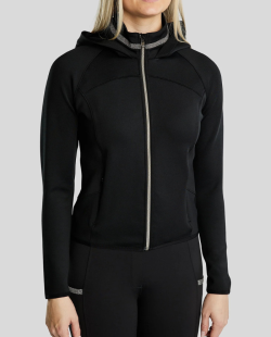 MONTAR - Veste à capuche Moagaia noir