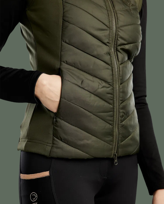 MONTAR - Vesta sans manches Momari Crystals Olive