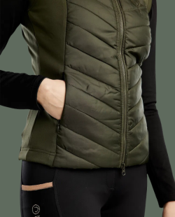 MONTAR - Vesta sans manches Momari Crystals Olive