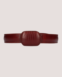 Ceinture espagnole cuir marron foncé
