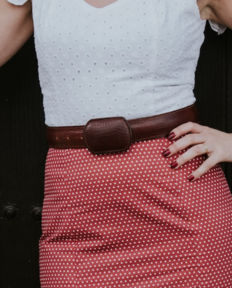 Ceinture espagnole cuir marron foncé