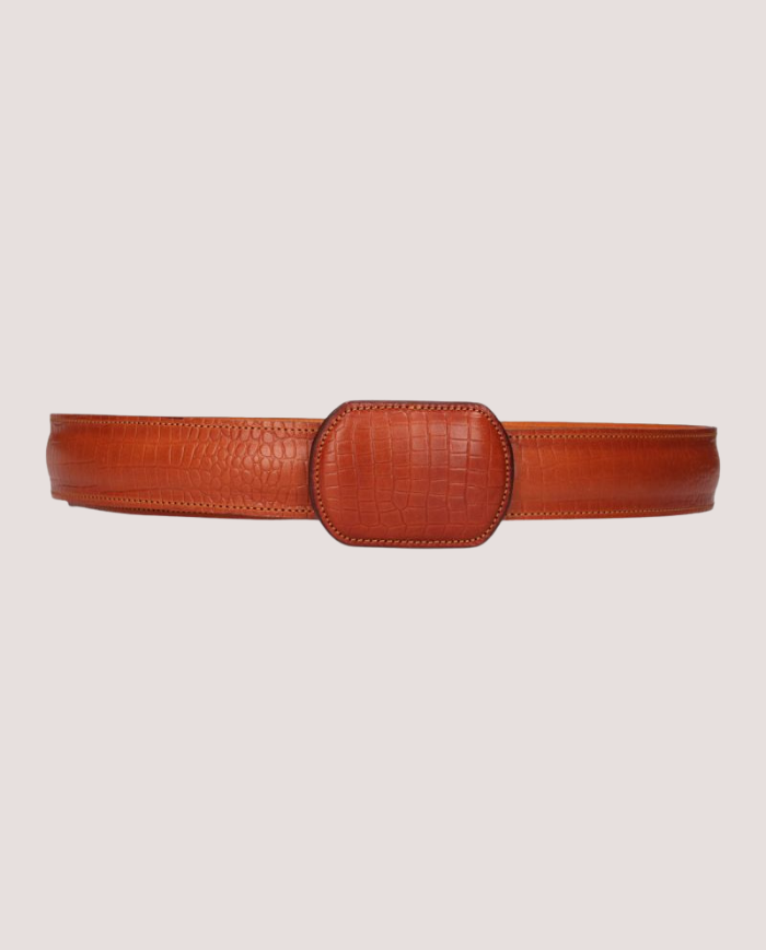 Ceinture espagnole cuir marron clair