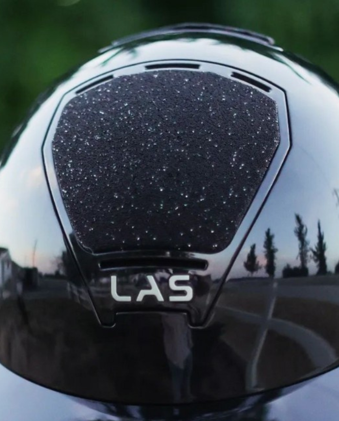 LAS HELMETS - OPERA CRYSTAL BLACK CROMO