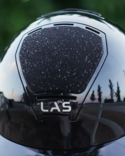 LAS HELMETS - OPERA CRYSTAL BLACK CROMO