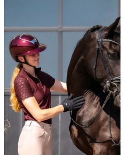 LAS HELMETS - OPERA METAL BURGUNDY