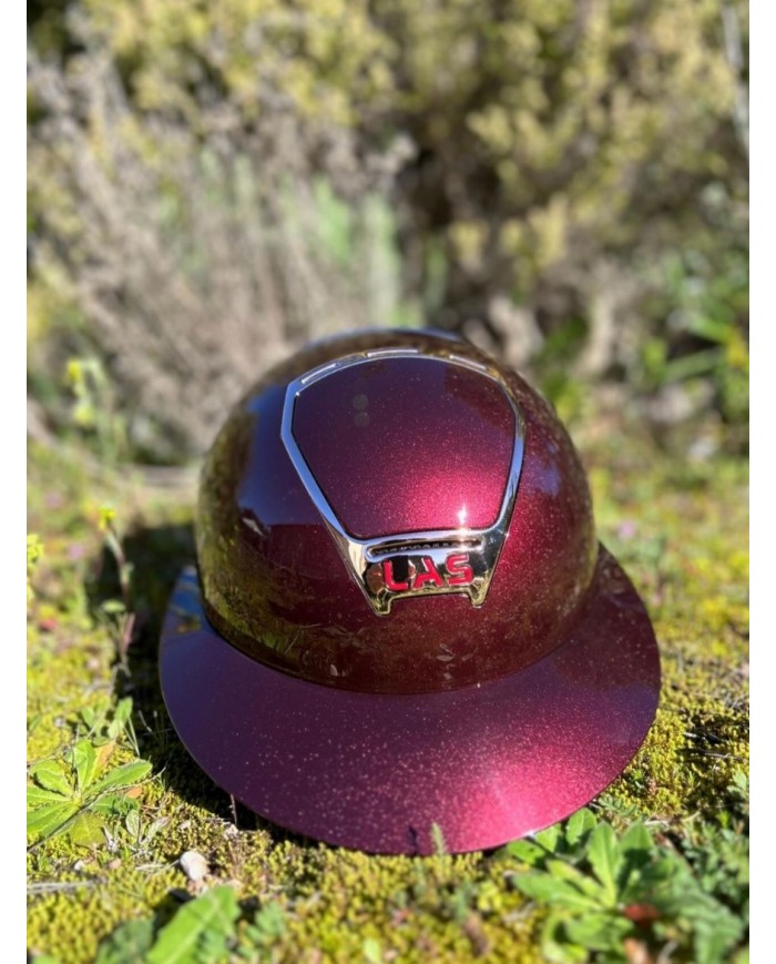 LAS HELMETS - OPERA METAL BURGUNDY