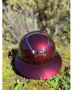 LAS HELMETS - OPERA METAL BURGUNDY