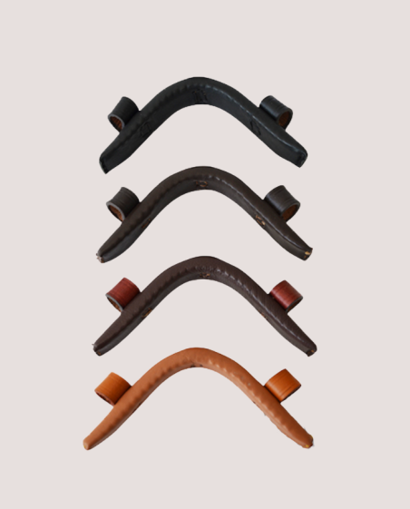 Serreta recouverte de cuir 2 passants