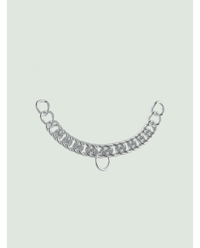 Gourmette double de 22 maillons fin en Inox