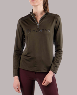 MONTAR - Polo manches longues modèle Glitter