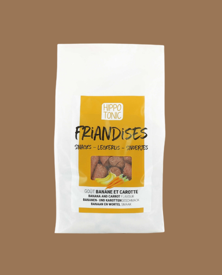 HIPPOTONIC - Bonbons pour chevaux banane & carotte