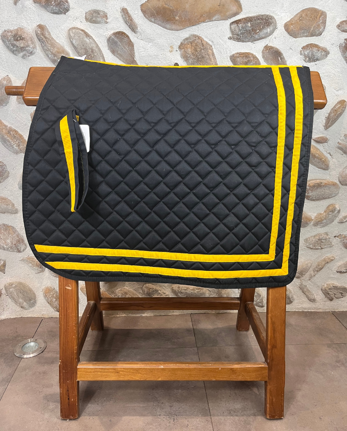 BLACK FRIDAY - Tapis portugais noir et jaune