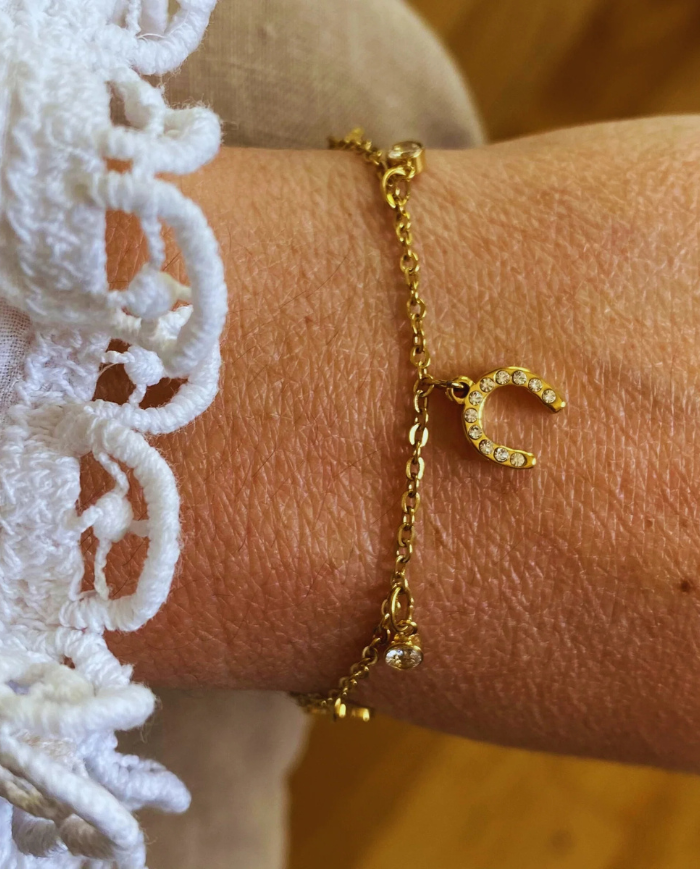 EQUESTRIAN SHOP - Bracelet Ziggy doré