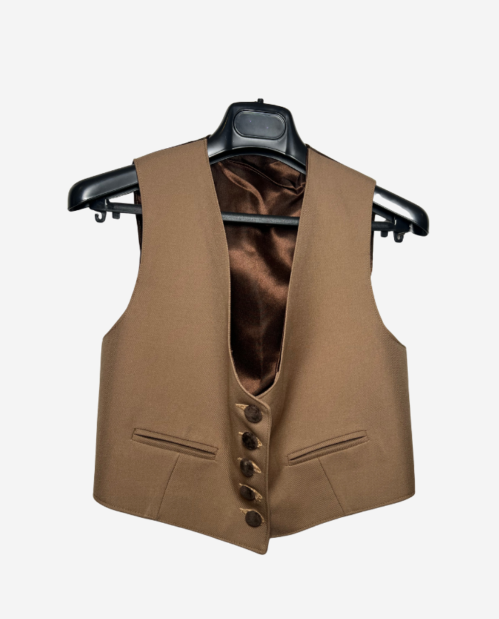 Gilet portugais camel mixte