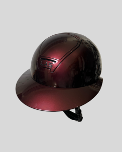 LAS HELMETS - Casque OPERA Burgundy foncé