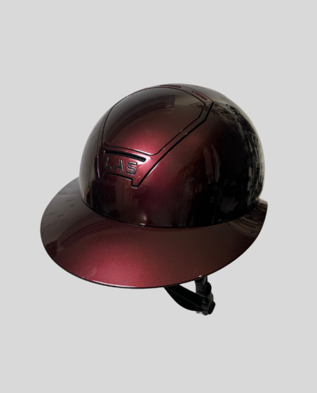 LAS HELMETS - Casque OPERA Burgundy foncé
