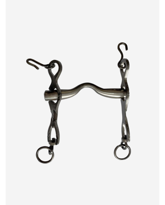 Mors portugais embouchure lisse fer brunis