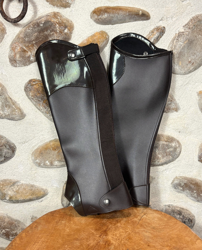 HARRY HORSE - Chaps Gaiters laquées marron