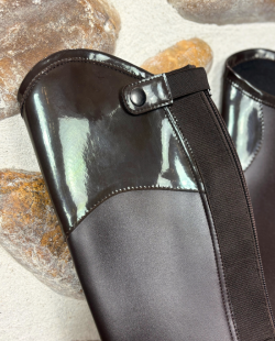 HARRY HORSE - Chaps Gaiters laquées marron