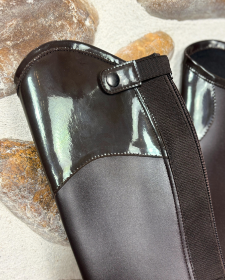 HARRY HORSE - Chaps Gaiters laquées marron