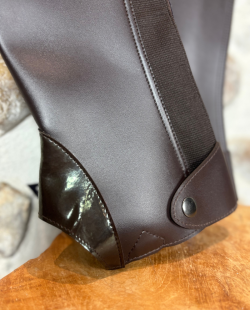 HARRY HORSE - Chaps Gaiters laquées marron