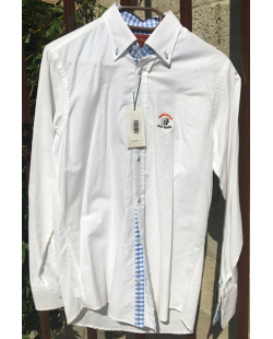 Chemise vaquera femme brodée blanche